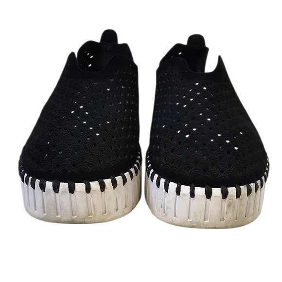 Ilse Jacobsen Tulip Perforated Slip On Shoes, Black, Platform,Size 39 / US 8.5-9 - Picture 3 of 9